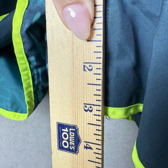 NIke Dri-Fit Womens Tempo Running Active Shorts Size M Liquid Print Green Blue L - Picture 11 of 11